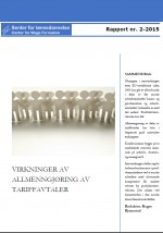 Rapport fra Senter for l&oslash;nnsdannelse: Virkninger av allmenngj&oslash;ring av tariffavtaler
