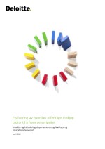 Evaluering av hvordan offentlige innkj&oslash;p bidrar til &aring; fremme seri&oslash;sitet