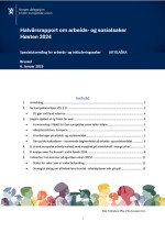 Halv&aring;rsrapport om arbeids- og sosialsaker H&oslash;sten 2024